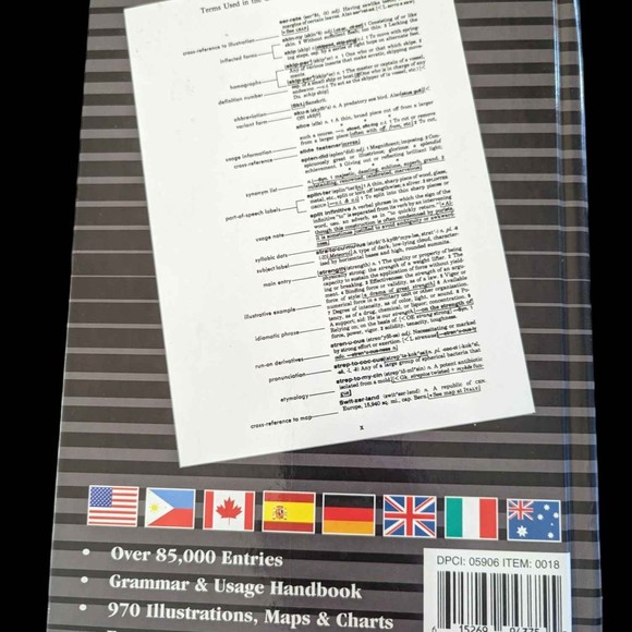 Websters Collegiate Dictionary International Encyclopedic Ed Hardcover School - Picture 3 of 4